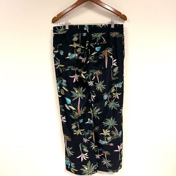 š OldāNavyālinenāblendĀ tropicalāprintāpants.āāSizeāM - Picture 4 of 6